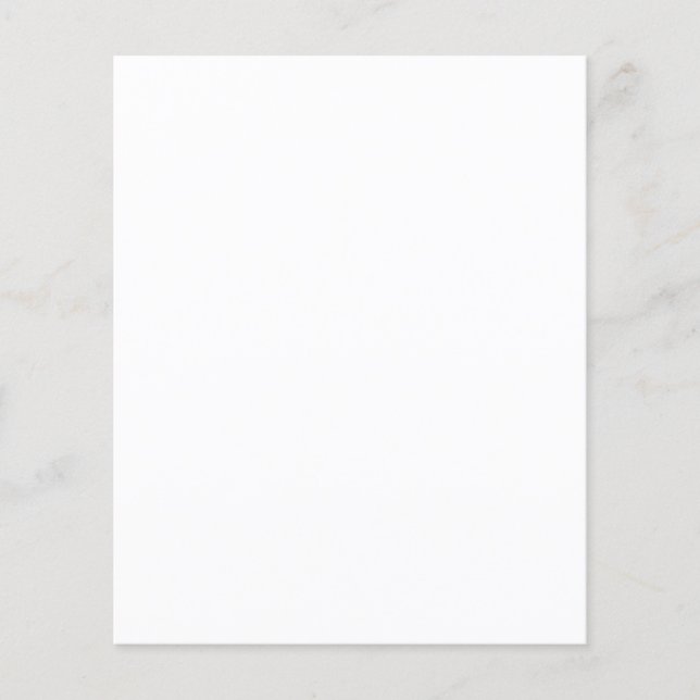 Retro Red Strawberry och Flower Mönster Flygblad (Framsidan)