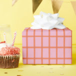 Retro Red Stripes on Pink Presentpapper<br><div class="desc">Add a splash of retro charm to your celebrations with this vibrant gift wrap featuring bold red stripes on a soft pink background. Inspired by the sunny, vintage vibes of Palm Springs, this stylish design brings a playful yet modern twist to any occasion. Perfect for birthdays, bridal showers, bachelorette parties,...</div>