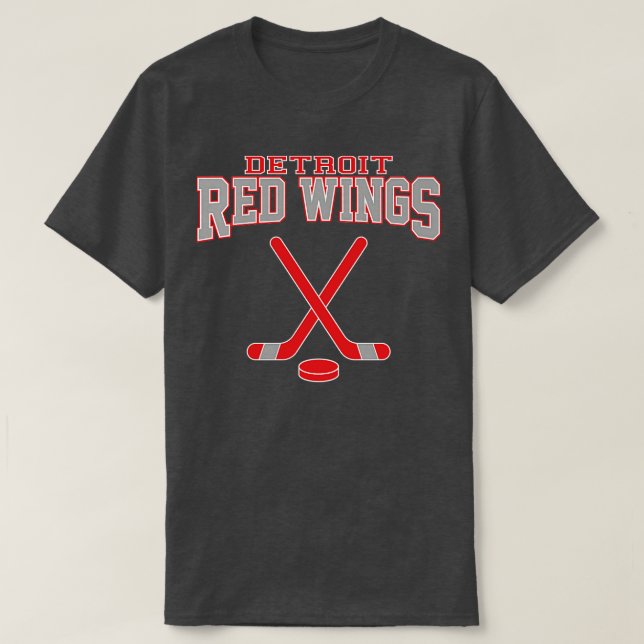 Retro Red Vingar Hockey Team 1 T Shirt (Design framsida)