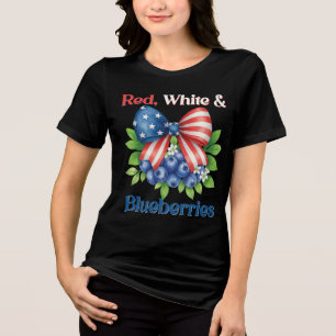 Retro Red, White och Bluebär Patriot USA flagga T Shirt