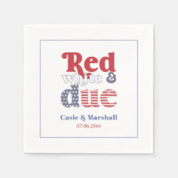 Retro Red White och due Baby Shower Cookout Party
