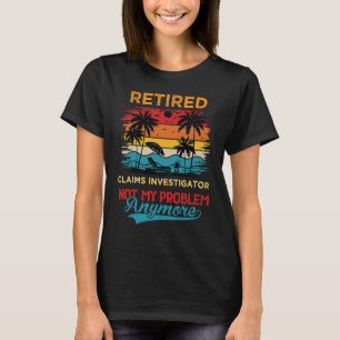 Retro Redraget Claimers Investigator Inte mitt pro T Shirt