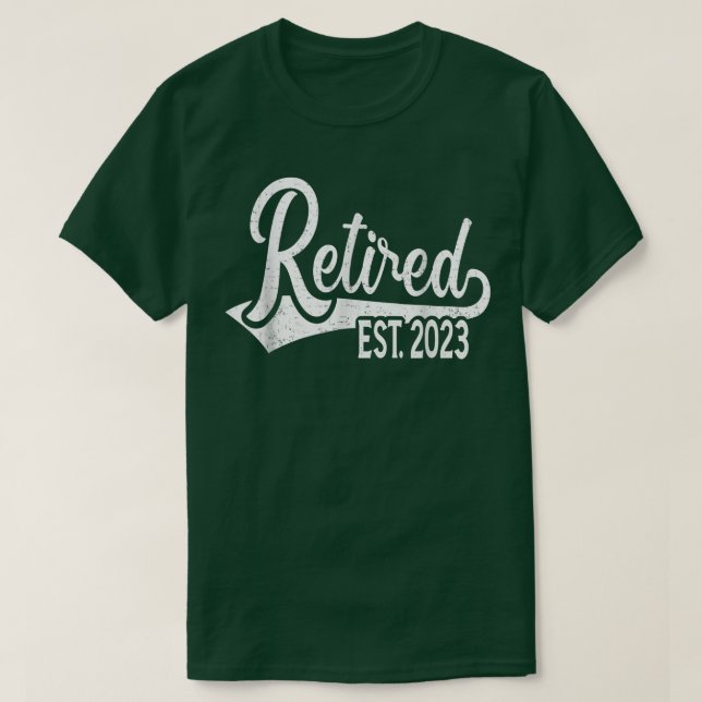 Retro Redraget Est  T Shirt (Design framsida)