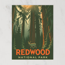 Retro Redwood Forest Hjort