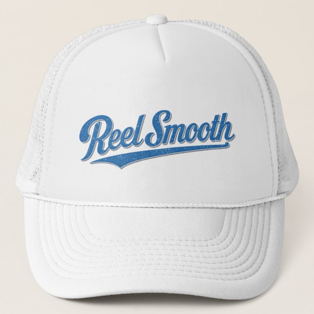 Retro Reel Smooth Fisherman | Saltig Fiskande Fisk Keps (Framsida)