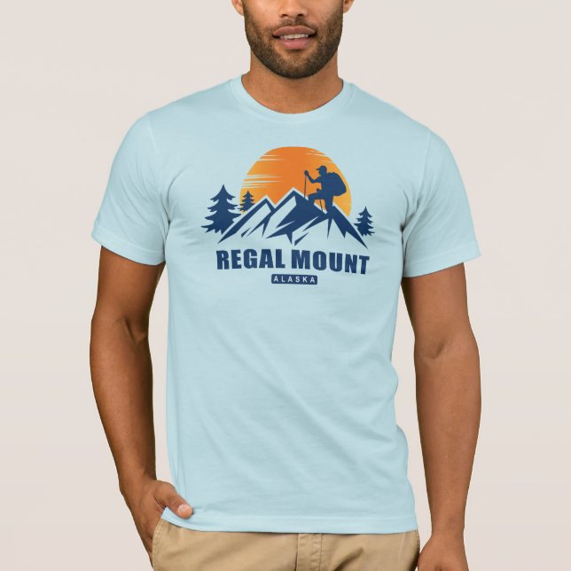 Retro Regal Mountain Hike T-Shirt (Framsida)