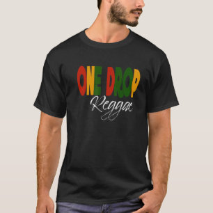 Retro Reggae Music One Drop Jamaica Roots & Cultur T Shirt
