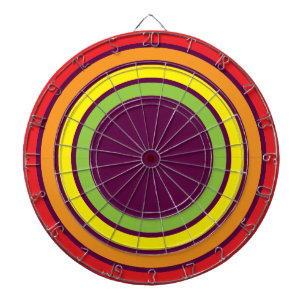 retro-regnbåge darttavla