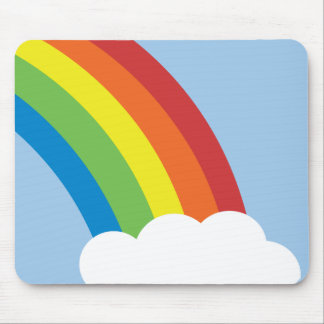 Retro regnbåge Mousepad för 80-tal Musmatta