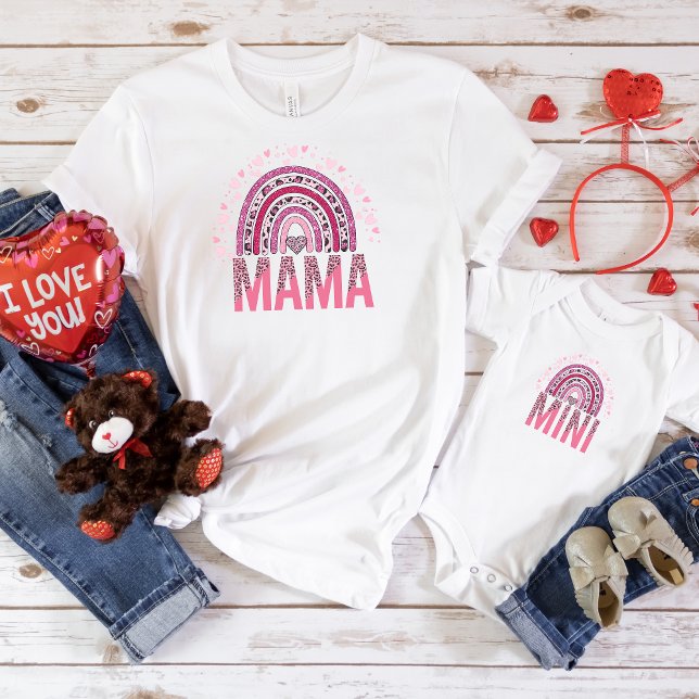Retro-regnbåge och mig Matcha Valentine Shirts T Shirt (Skapare uppladdad)