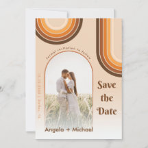 Retro regnbåge välvd fotoboho 70-tal funky trendig