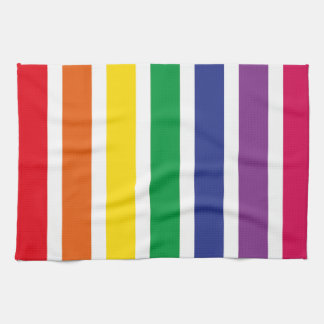 Retro REGNBÅGErandar Kökshandduk