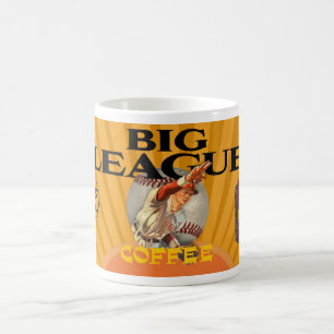 RETRO-REKLAM BIG LEAGUE COFFEE KAFFEMUGG