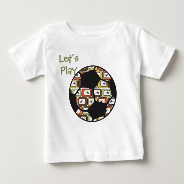 Retro-rektanglar med Starbursts T-Shirt (Framsida)