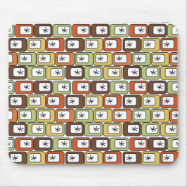 Retro-rektanglar med stjärnsprängningar musmatta