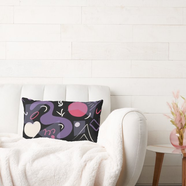 Retro, rektangulär, färglös, bekväm kudde (Soffa)