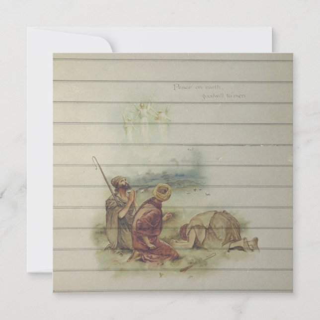 Retro
 | Religiösan Vintage jul Julkort (Framsida)