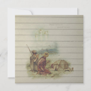 Retro
   Religiösan Vintage jul Julkort