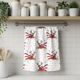 Retro Ren Jul Mid Century Vintage Stil Kökshandduk