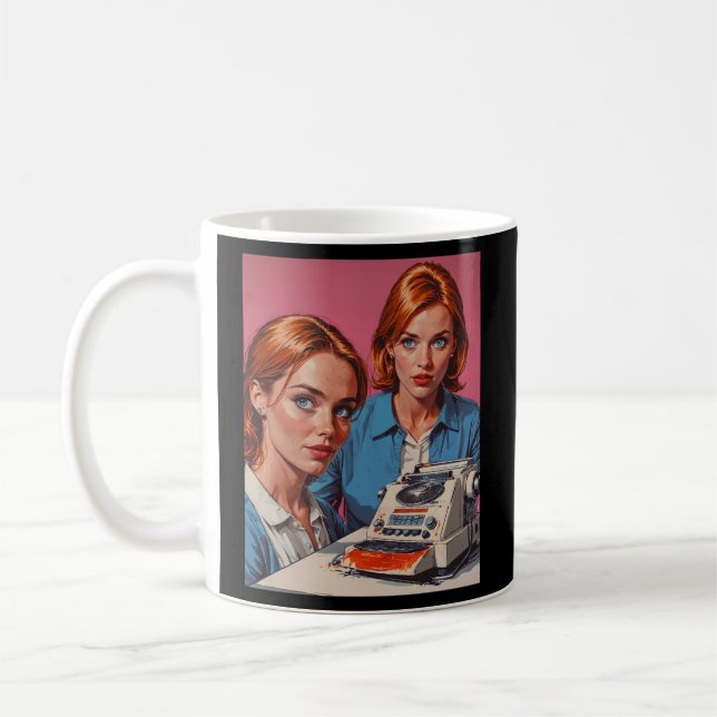 Retro Reportrar: Journalister Kaffemugg (Vänster)