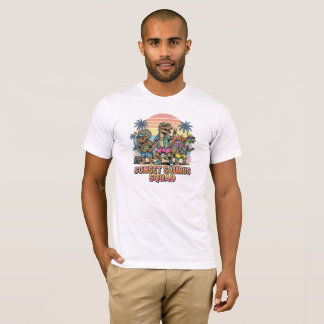 Retro Reptile Club Funny Vintage Dinosaur Summer  T Shirt