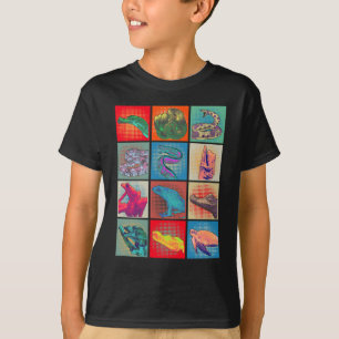 Retro Reptile Collake Snake Frog Turtle T Shirt