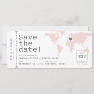 Retro Resa Tema Kart Boarding Pass Biljett Spara Datumet