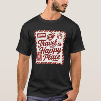 Retro resedesign för flygvapen för Wandrarälskare T Shirt