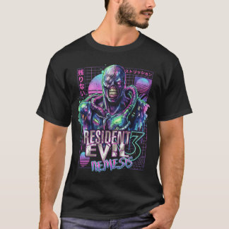 Retro Resident Evil Survival Horror Nemesis PS Sti T Shirt