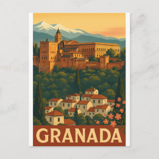 Retro Resor 2025 – Granada, Spanien Vykort