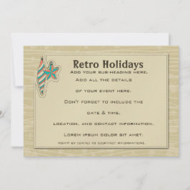 Retro Resor [7x5 Inbjudan] Inbjudningar