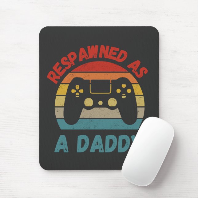Retro Respawned som pappa Gamer New Pappa Gamer Musmatta (Med mus)