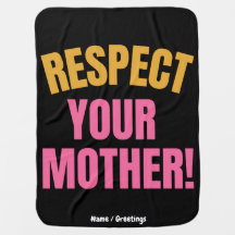 Retro Respektera Din Mamma Grafisk Rolig Mamma Pre