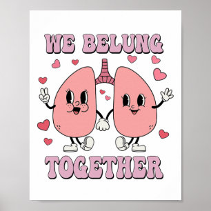 Retro respiratorisk terapi Rt Valentine Vi tillhör Poster