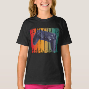 RETRO RETRO KONTROLL KONSOLL VIDEO SPEL GAMER T SHIRT