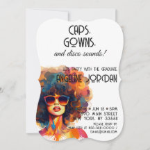 Retro Rewind | Caps Gown & Disco Ljud Grad Party