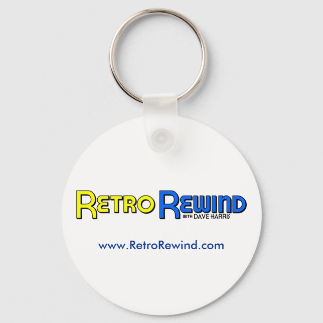 Retro Rewind Keychain Nyckelring (Framsida)