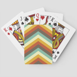 Retro Rhythm Chevron Casinokort