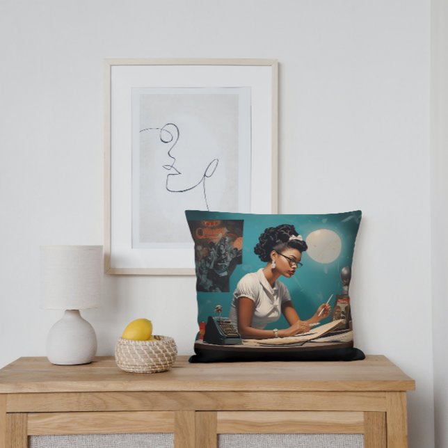 Retro Rhythm Melodic Musings Kudde (Skapare uppladdad)