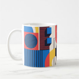 Retro Rhythm Mug – Vintage Shapes and Lines Kaffemugg