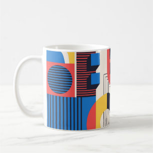Retro Rhythm Mugg – Vintageformer och Linjer