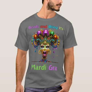 Retro Rhythms of Mardi Gras Pärlor Fusion Cajun Pa T Shirt