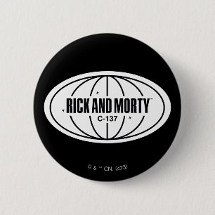 Retro Rick och Morty C-137 Dimension Badge Knapp