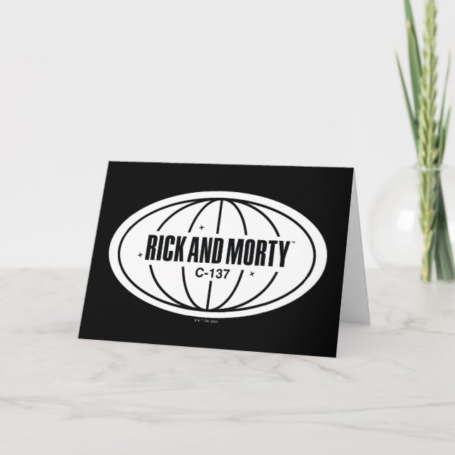 Retro Rick och Morty C-137 Dimension Badge Kort (Framsida)