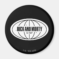 Retro Rick och Morty C-137 Dimension Badge