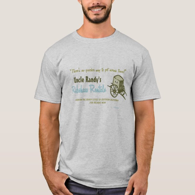 Retro "Rickshawhyra" T-tröja T-shirt (Framsida)
