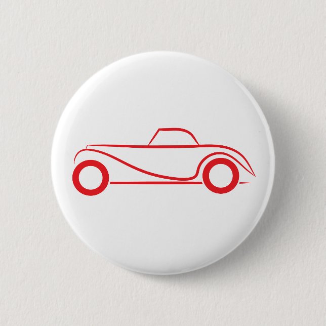 Retro Ride Buttons - Vintage Fordon Knapp (Framsida)