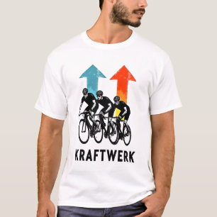 Retro Ride-Revolutionen: Kraftwerk Cycling Crew Te T Shirt