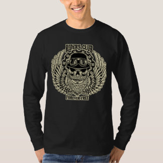 Retro Rider Skull Hjälm Vingar Motorcykel T-Shirt