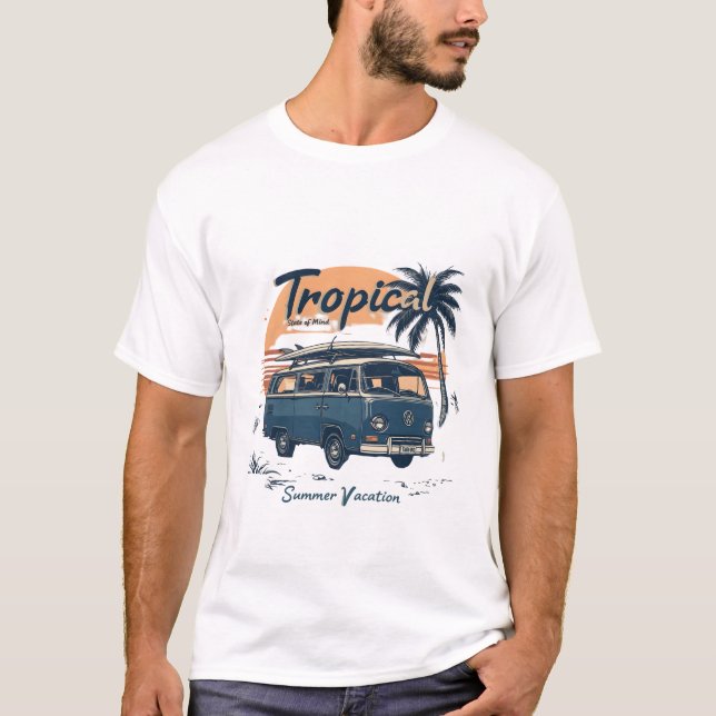 Retro Rides Vintage bil T Shirt (Framsida)